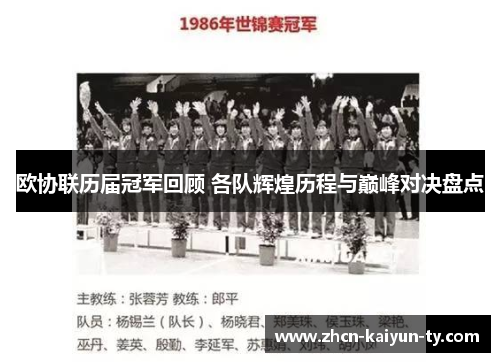 欧协联历届冠军回顾 各队辉煌历程与巅峰对决盘点